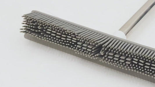 Pet Hair Remover Rubber Broom for Carpet & Hard Floors1